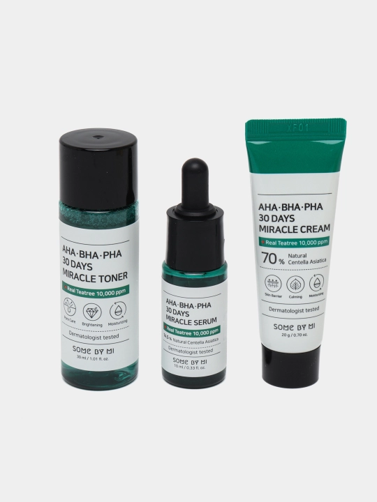Yuzni uchun parvarish to'plami Some By Mi, Yuja Niacin, Acne, AHA-BHA-PHA 30 days
