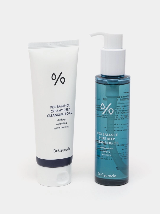 Набор косметики для умывания Dr.Ceuracle Pro Balance CleansingDuo, гидрофильное масло, пенка