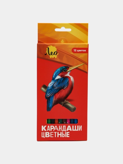 Карандаши цветные Лео, LBSCP-12 заточенный 8 * 12 цветов q0000040089 — MAPEDST-MAPE698