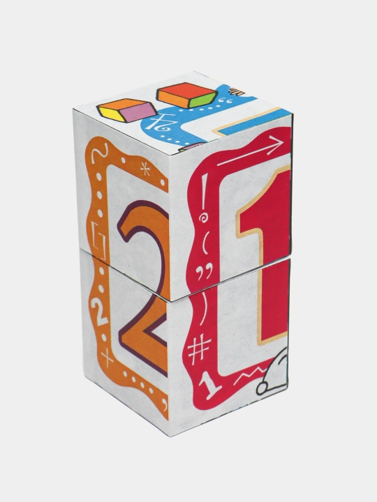 Развивающий комплект "Счёт до 5", Кубики книжка, Baby Step 87354 q0000020124