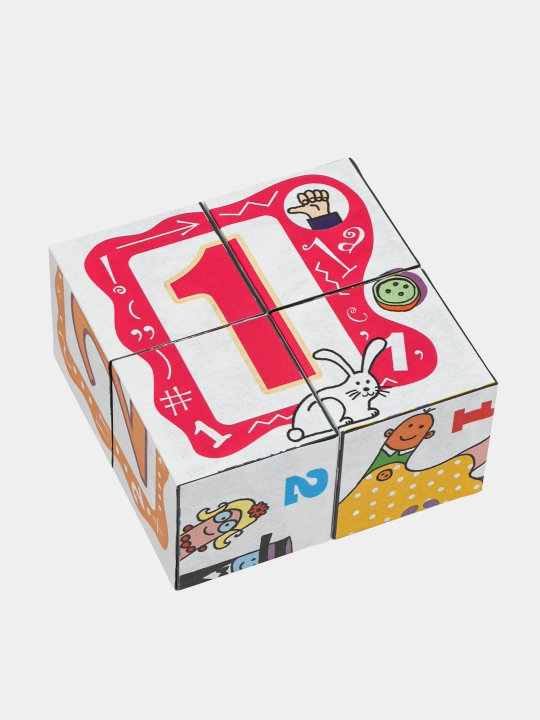 Развивающий комплект "Счёт до 5", Кубики книжка, Baby Step 87354 q0000020124