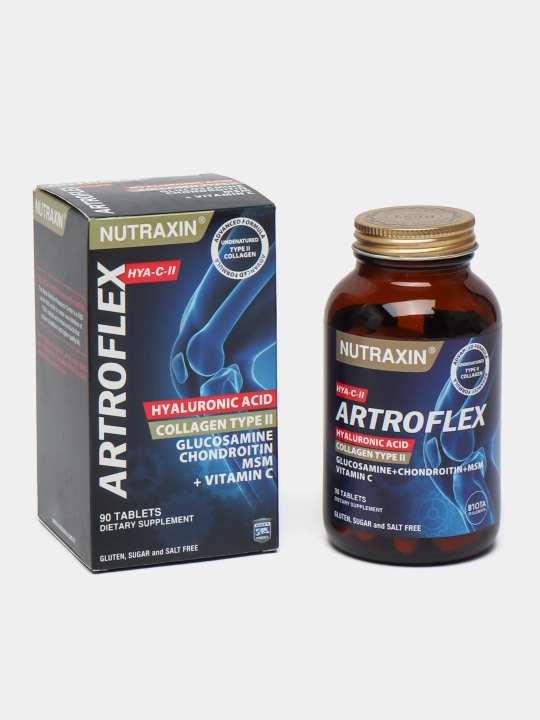 Nutraxin Artroflex bo'gimlarning normal ishlashi uchun glyukozamin xondroitin, 90 tabletka