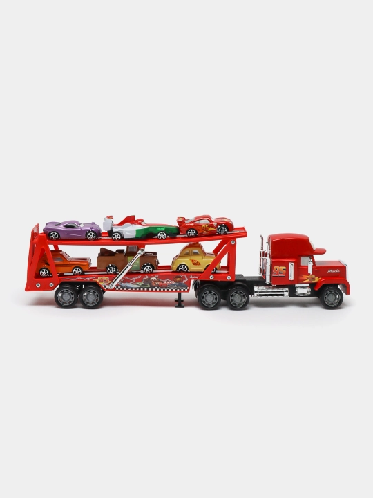 Игрушечный автовоз Super Truck, Маквин Трейлер, машинка, мотоциклы, грузовик