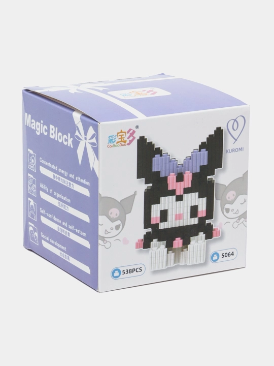 Конструктор лего 3D из миниблоков, разные виды Kuromi, Hello Kitty, Marvel, DC, Sanrio