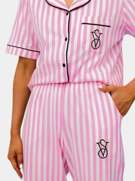 Ayollar muslin pijamasi Maysar, 100% paxta