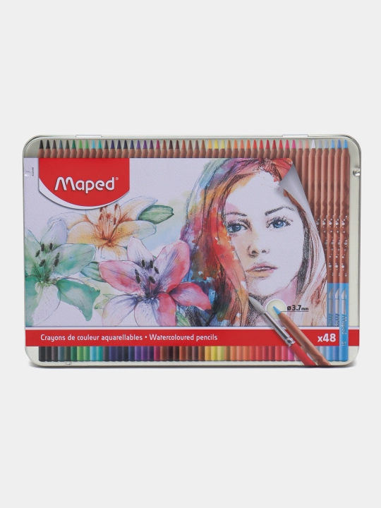 Акварельные карандаши Artist 48 цветов — яркие, мягкие, с эффектом акварели. 832448 - 