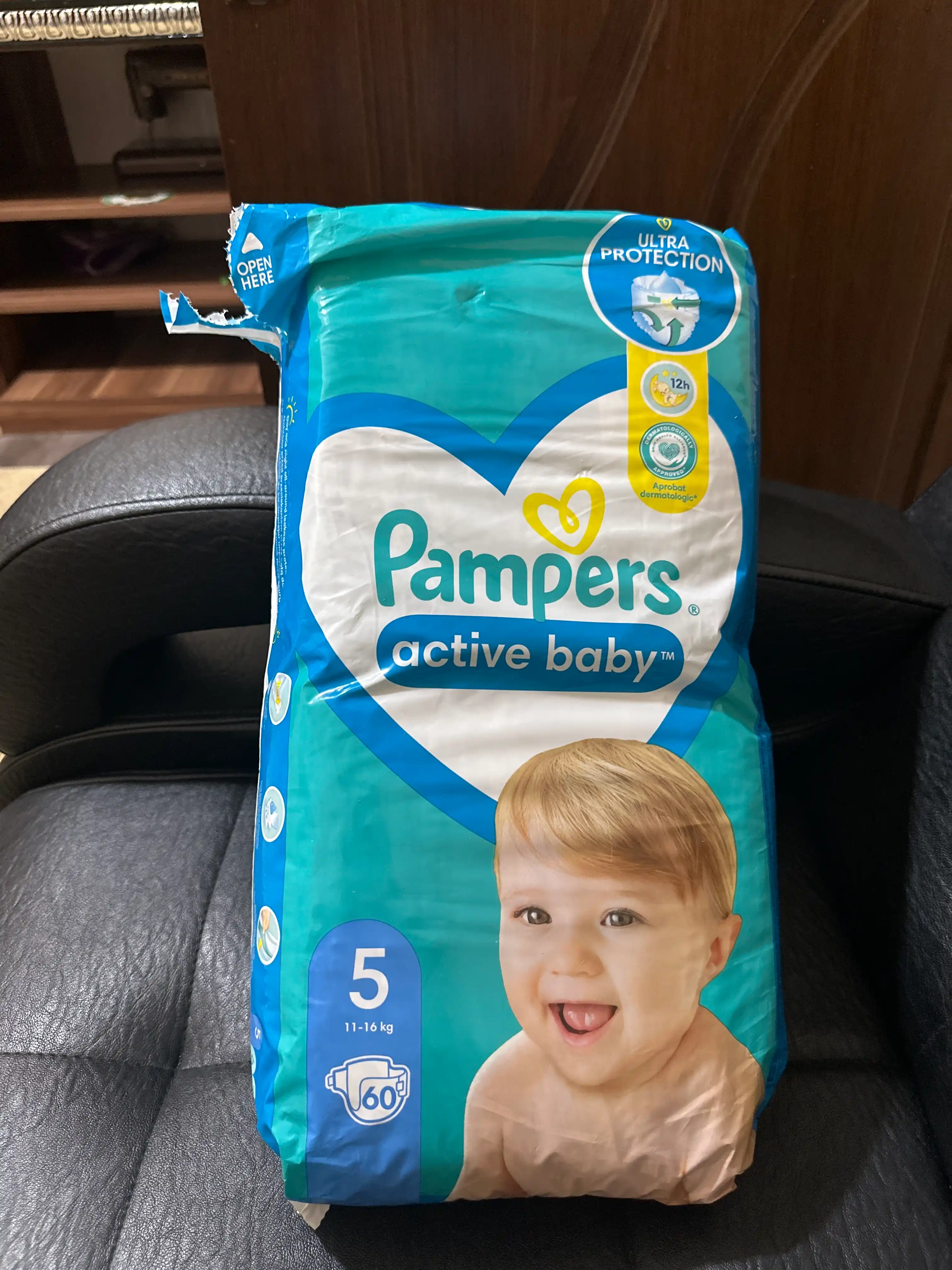 Подгузники для детей Pampers Active Baby 5 размер, 11-16 кг, 60 шт