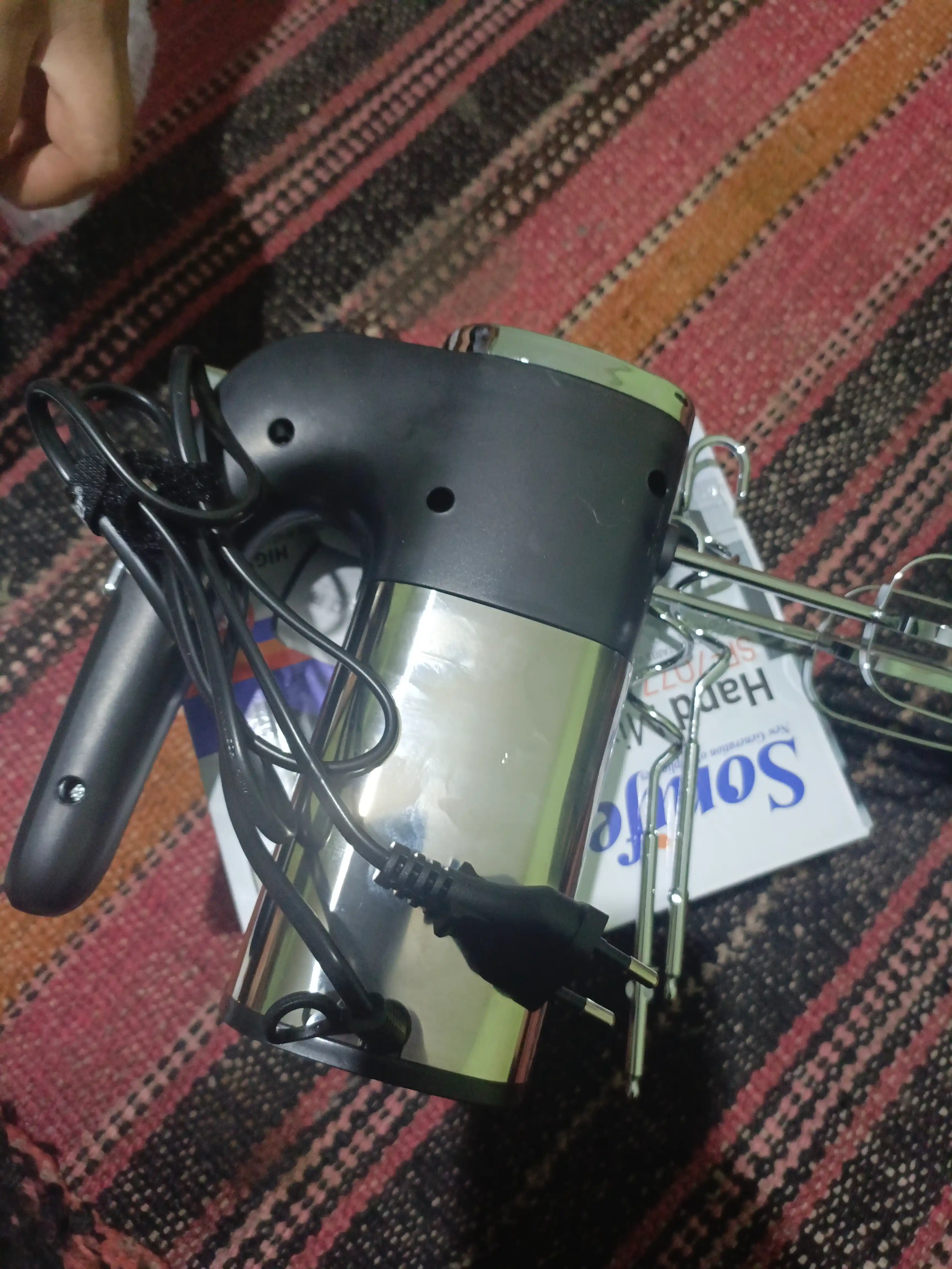 Elektr mikser qo'lda Sonifer SF-7021, 5 tezlik, 2 ta qoshimchalar to'plami
