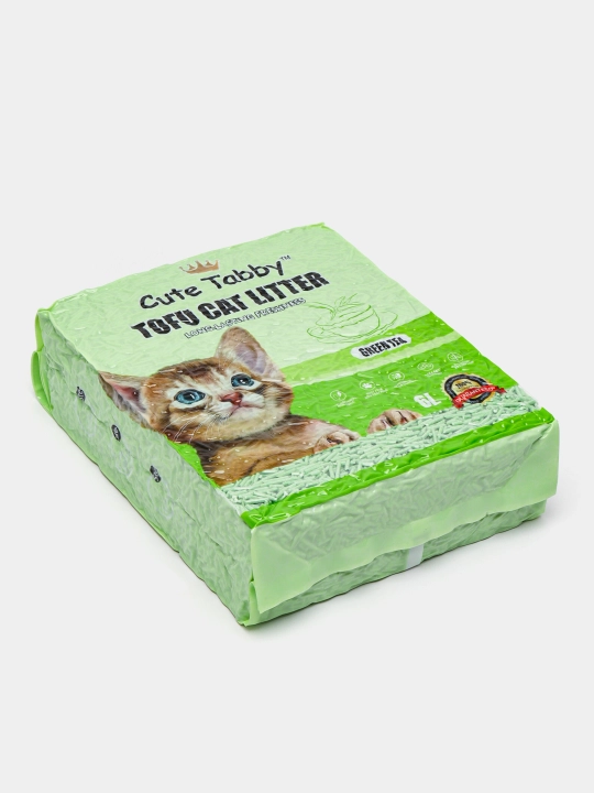 Tofu mushuklar uchun to'ldiruvchi, changsiz, 6 litr