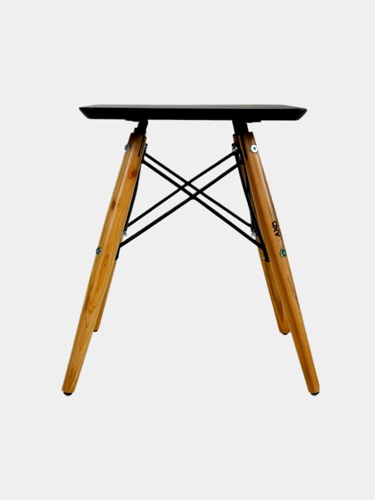 Stul taburetka AIKO Stockholm, MDF, kvadrat shaklda, yog‘och oyoqchali, uy va ofis uchun