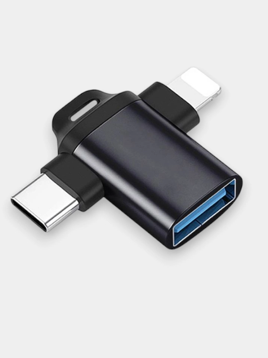 Adapter "Lighting USB va Type-C dan USB 3.0 OTG ga"