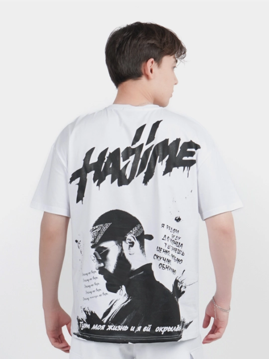 Erkaklar uchun qisqa yengli unisex oversayz futbolka, naqshli, yoz uchun, MiyaGi Hajime