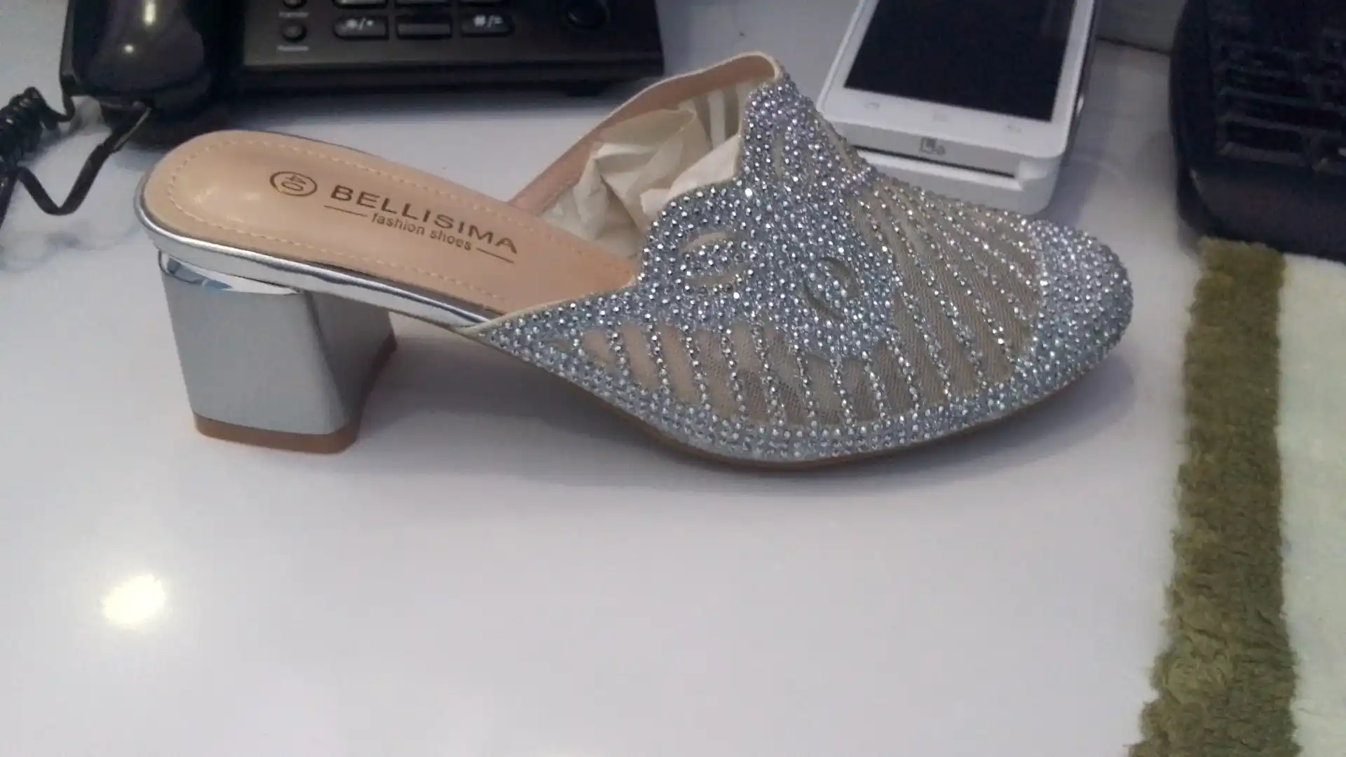 BELLISIMA 3927-9 ayollar sabosi, 3,5 sm poshna, 4 rang, 36–40 o‘lcham