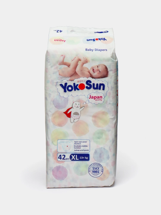 YokoSun Comfort XL (13+ kg) 42 dona tagliklar - bolangiz konfori uchun