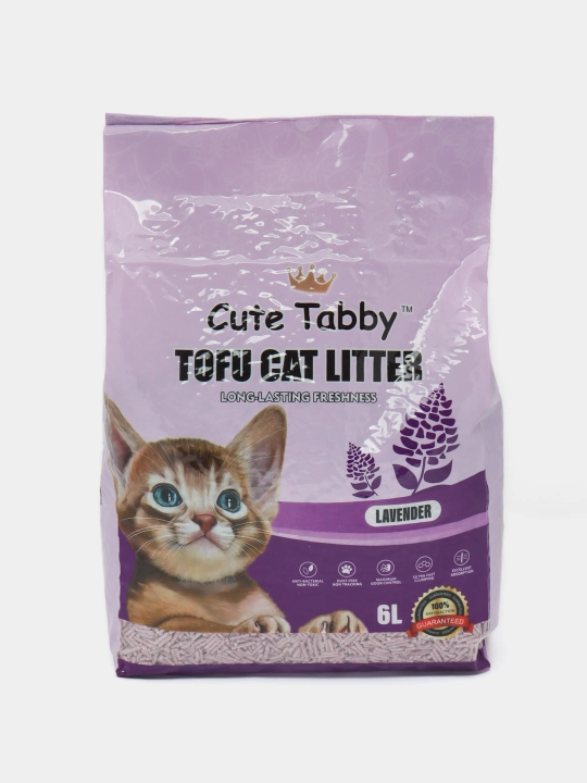 Наполнитель для кошек Tofu, без пыли, 6 л