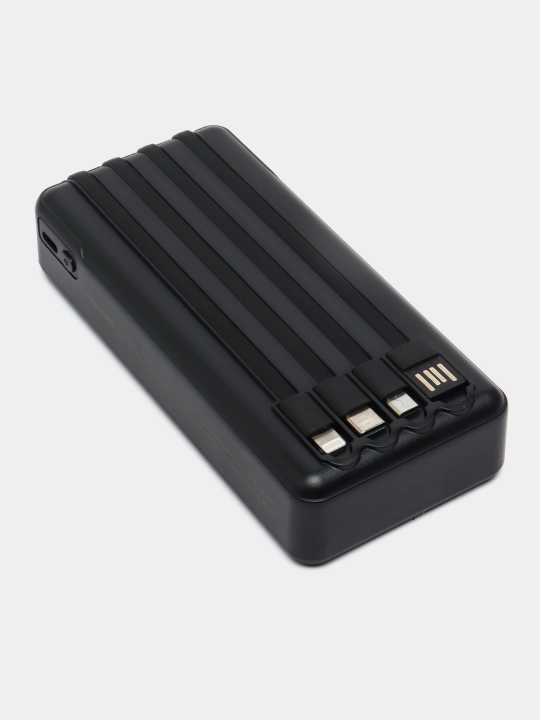 Tashqi akkumulyator Power bank 20000 mA/soat, 10000 mA/soat, tez zaryadlash kabel bilan