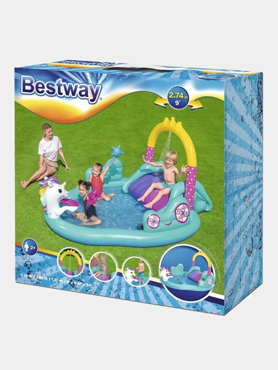 Детский, надувной, игровой бассейн Bestway 53097, 274 * 198 * 137 см