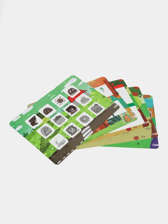 Развивающая книга Busybook, Монтессори на липучках
