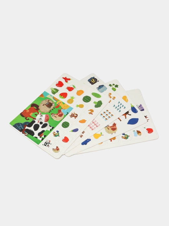 Развивающая книга Busybook, Монтессори на липучках
