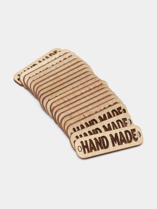 Деревянные бирки "Hand Made", 20 шт - 