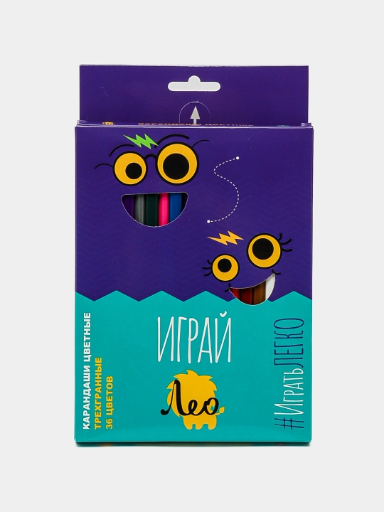 Rangli qalamlar Leo Play LGCP 36, o'tkirlashgan, 4 x 36 rang q0000017819 - 