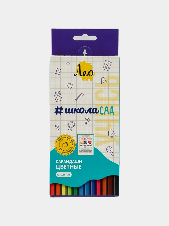 Rangli qalamlar Leo O'rganing LSCP 12 8 x 12 rang o'tkirlangan q0000017825 - 