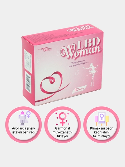 Ayollar vitaminlari "LBD Woman", 30 kapsula - "Plan baby" - 