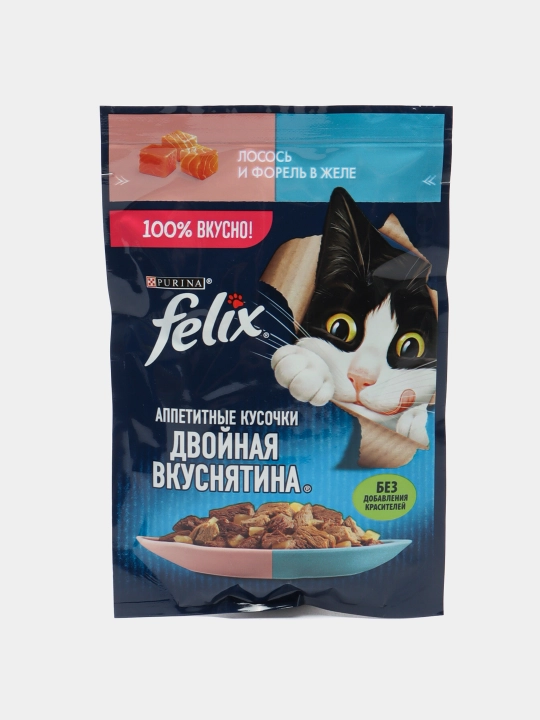 Felix nam ovqat, lasos va forel, 75 gr 26 dona