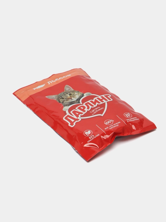 Darling nam ovqat, mushuklar uchun, losos bilan, 75 gr 26 dona