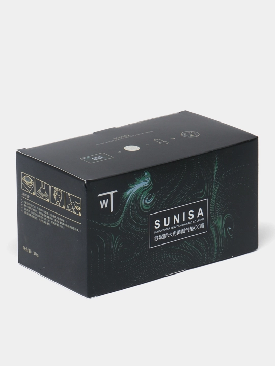 Тональный крем-кушон для лица Sunisa, водостойкий CC-крем, со спонжем, 20 г