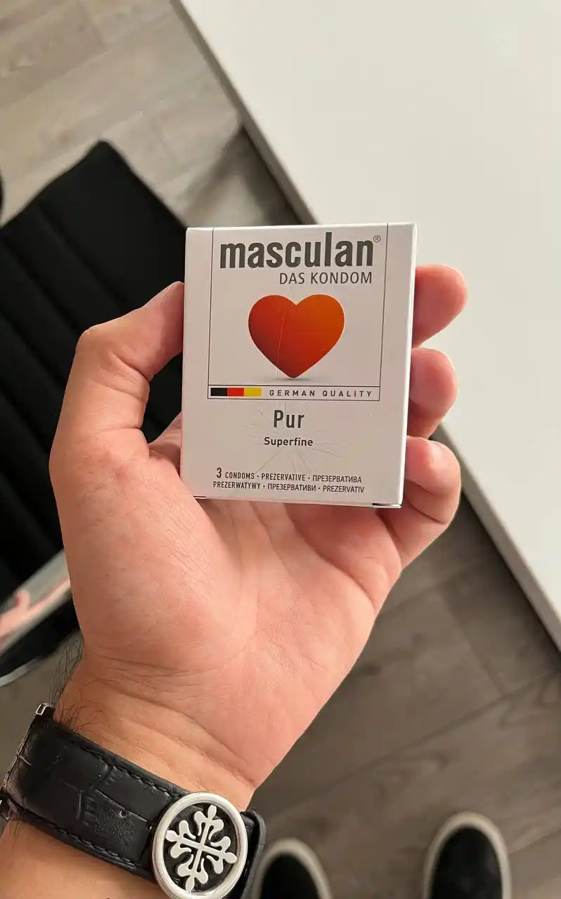 Презервативы "Masculan", из натурального латекса со смазкой, 3 шт