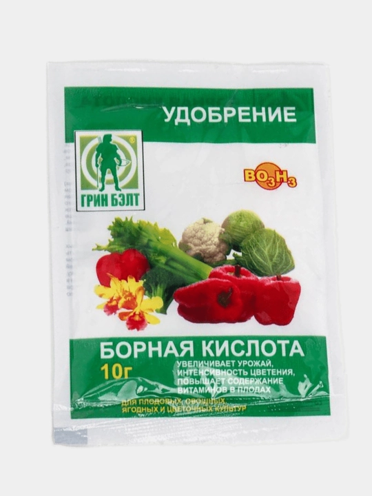 Борная кислота, микроудобрение для растений