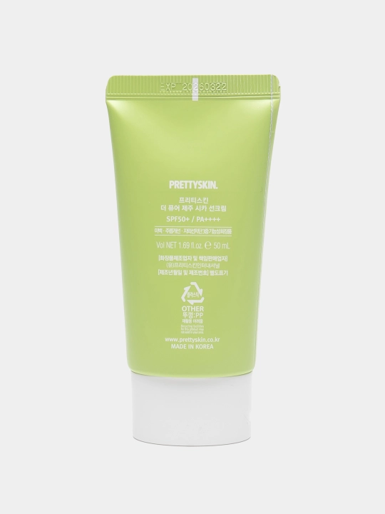Krem quyoshdan himoyalovchi Pretty Skin Jeju Cica 50+, PA++++, 50 ml