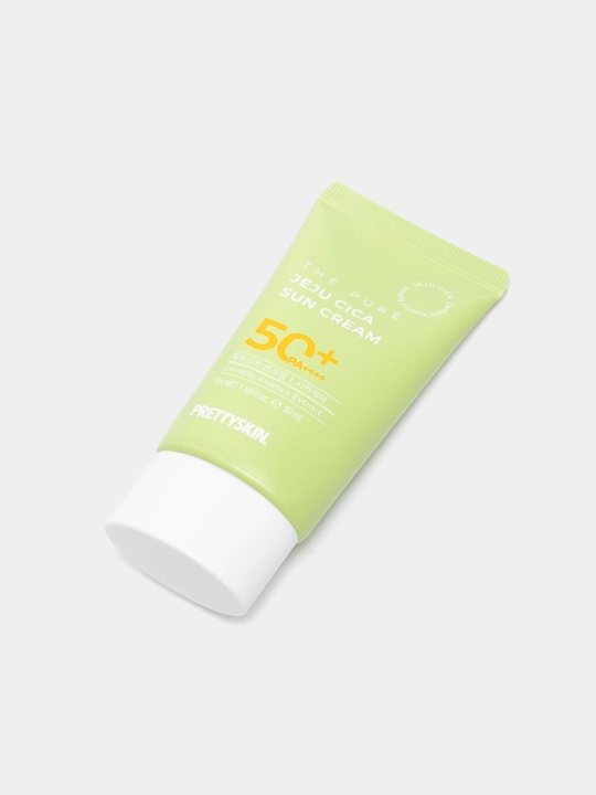 Krem quyoshdan himoyalovchi Pretty Skin Jeju Cica 50+, PA++++, 50 ml