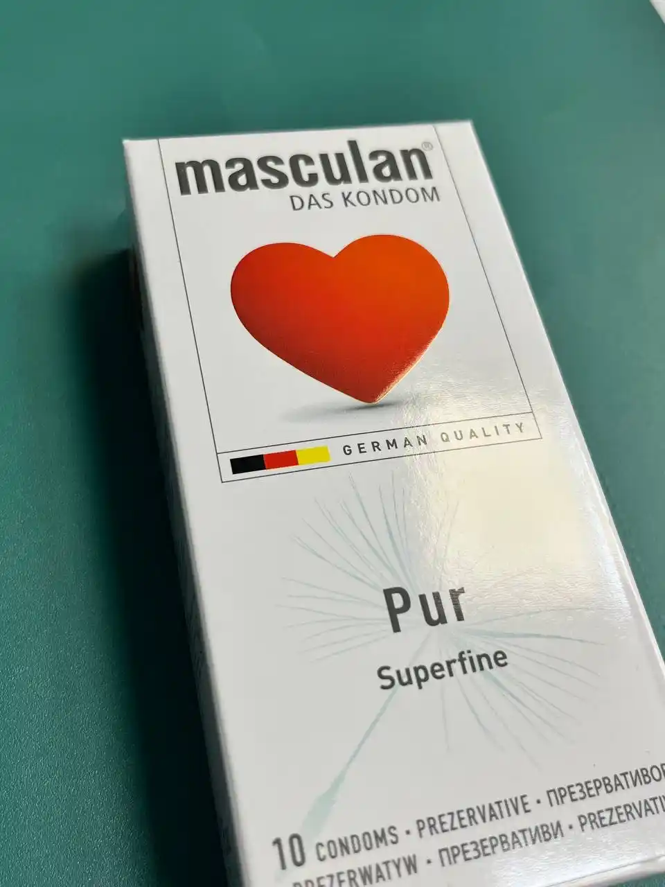Презервативы Masculan из натурального латекса со смазкой, 10 шт