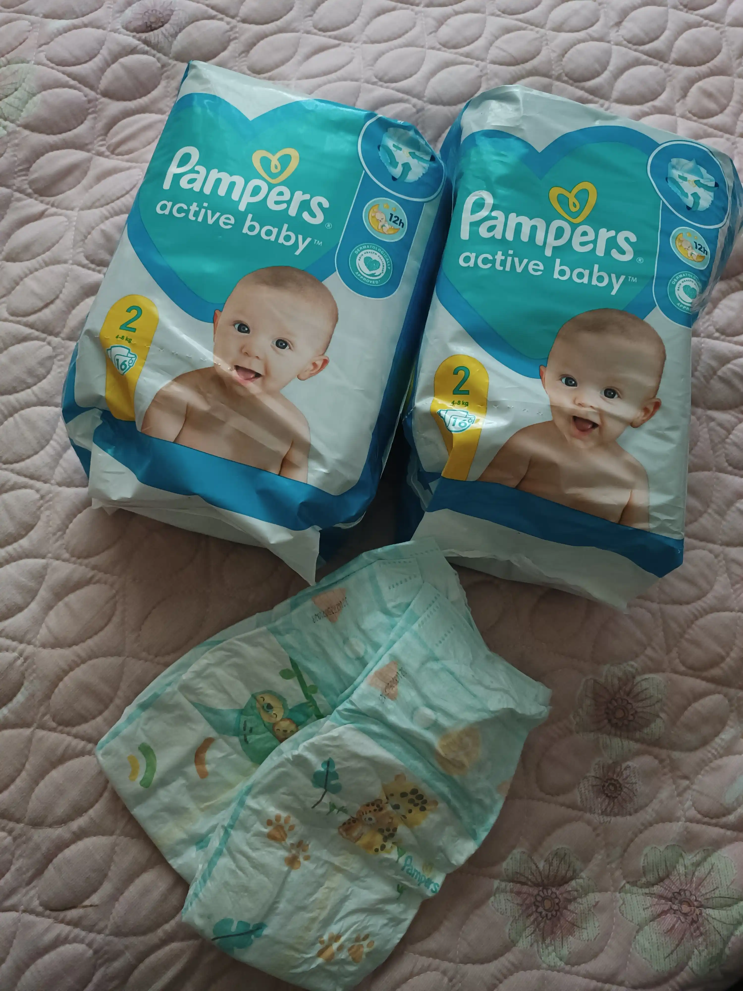 Подгузники для детей Pampers Active Baby 2 размер, 4-8 кг, 16 шт