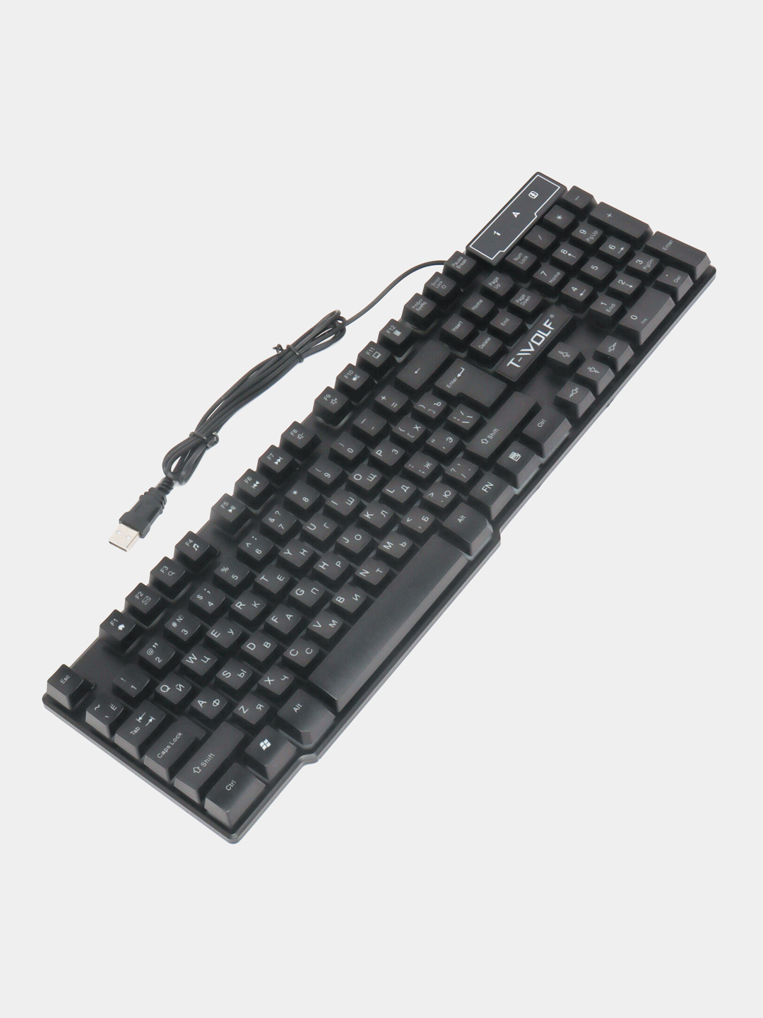 Клавиатура T-Wolf T 20 USB, черный купить по низким ценам в интернет ...
