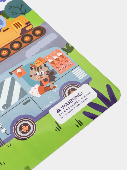 Развивающая книга Busybook, Монтессори на липучках