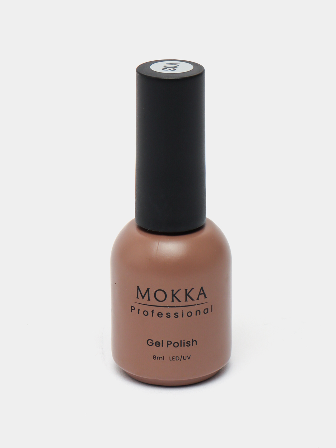 Rangli jel lak MOKKA, UV/LED chiroqda quriting, 8 ml