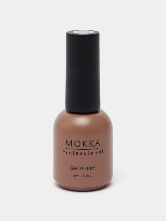 Rangli jel lak MOKKA, UV/LED chiroqda quriting, 8 ml