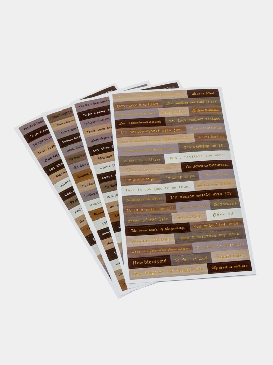 Matnli stikerlar seriyasi "Hayot haqida yozish",tirnoq, iboralar4 varaq matnlar, stikerlar - 