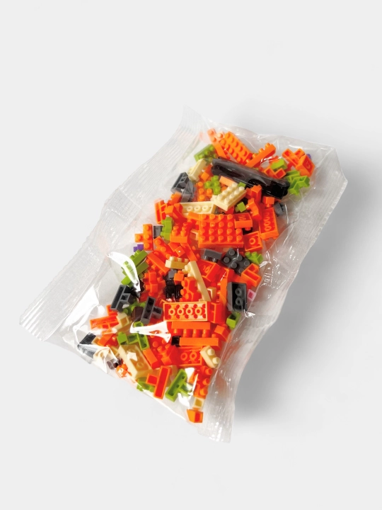 3D blokli konstruktor, mini lego, bolalar va kattalar uchun jumboq, haykalchalar