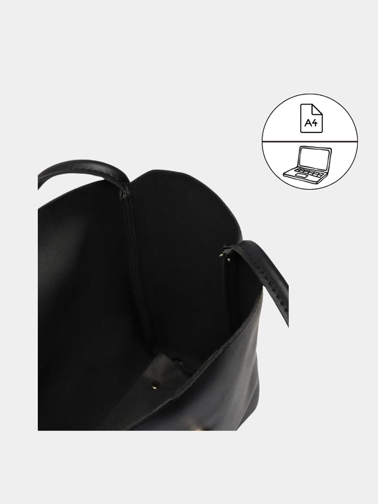 Ayollar sumkasi, kosmetik sumka bilan, klassik, charm