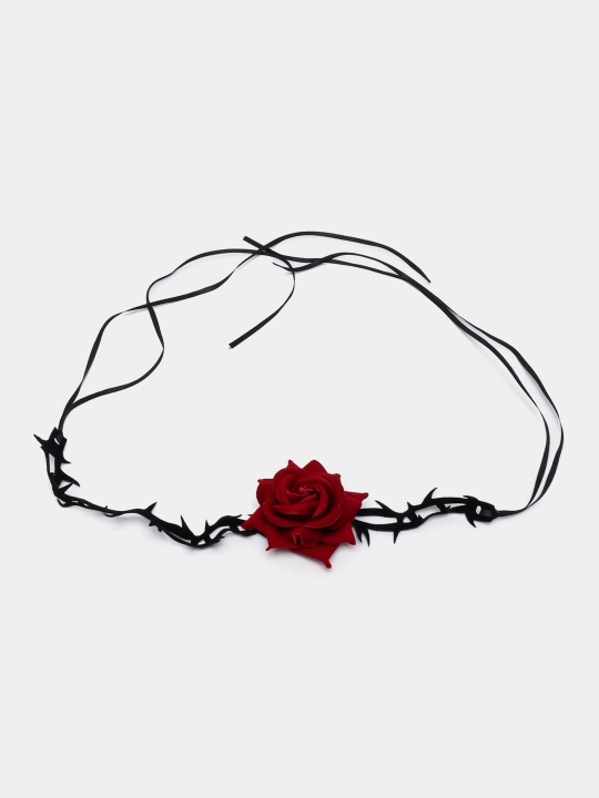 Choker, ayollar gotik chokeri atirgul bilan