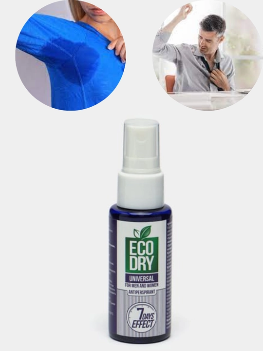 Antiperspirant sprey Eco Dry Universal, terlashga qarshi samarali vosita, 35 ml