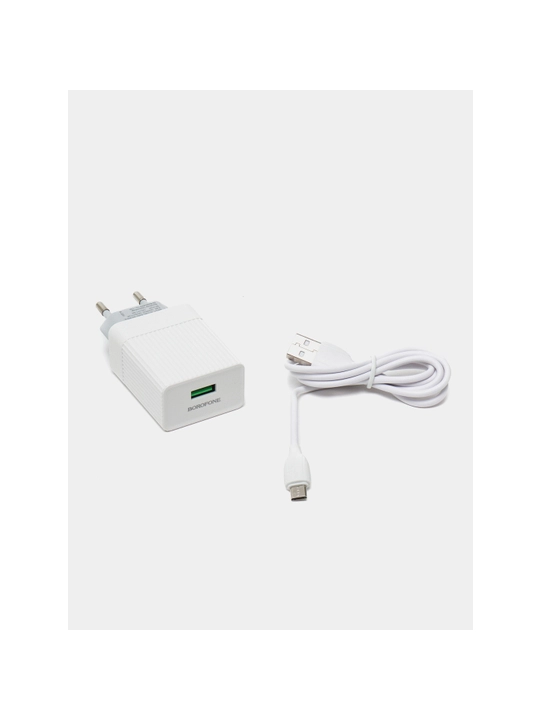 Зарядное устройство Borofone BA47A QC 3.0, с кабелем - 