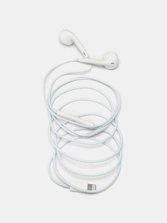 Simli minigarnituralar EarPods, Lightning ulagichi bilan, Bluetoothsiz ulanish, iPhone uchun - 