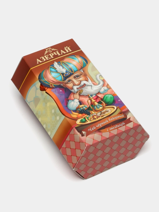 Черный чай байховый Азерчай Якубович, с гвоздикой, 100 г*20