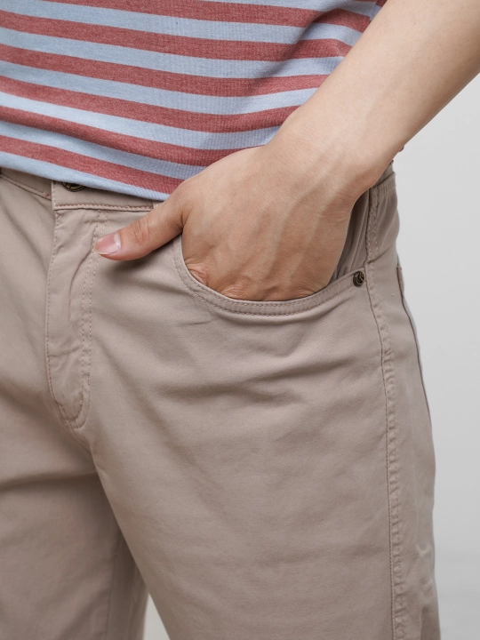 Erkaklar chino poluklassik shimi, kuz-bahor va iliq qish uchun elastanli twill shim