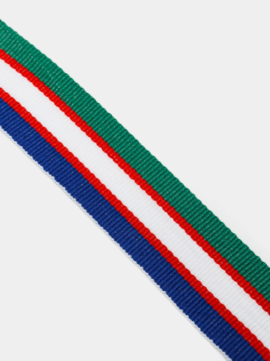 Sovrin medali, lentadagi metall, 1-oʻrin oltin, 2-oʻrin kumush, 3-oʻrin bronza